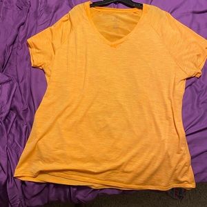 Woolx wicking wool blend tshirt, style “Mia” in orange, 2X (22W).